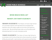 Tablet Screenshot of hoxieschools.com